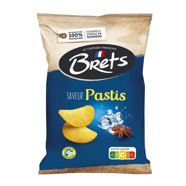 Brets chips met pastis smaak 125 gr x 10 st