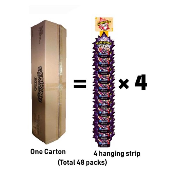Striking Popping Candy Blueberry 15 gr x 48 pc (4 hanging strips)